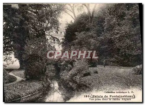 Ansichtskarte AK Palais de Fontainebleau Vue prise dans le Jardin Anglais