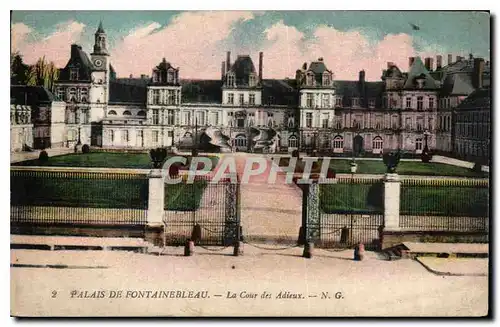 Ansichtskarte AK Palais de Fontainebleau la Cour des Adieux