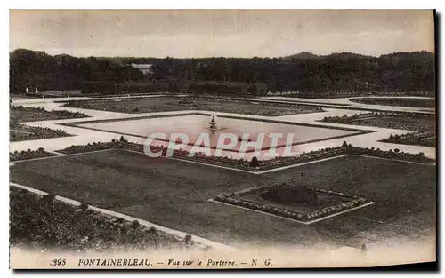 Cartes postales Fontainebleau vue sur le Partrerre