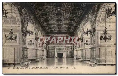 Cartes postales Chateau de Fontainebleau Galerie Henri II