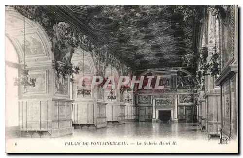 Ansichtskarte AK Palais de Fontainebleau La Galerie Henri II