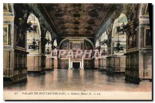 Ansichtskarte AK Palais de Fontainebleau Galerie Henri II