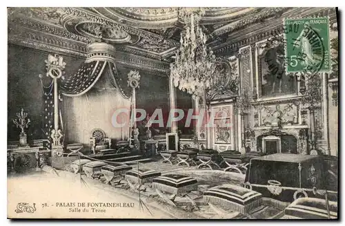 Cartes postales Palais de Fontainebleau Salle du Trone