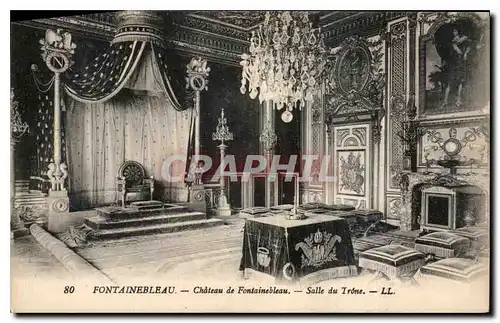 Ansichtskarte AK Fontainebleau Chateau de Fontainebleau Salle du Trone