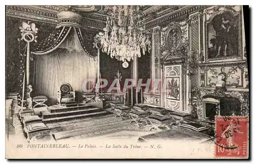 Cartes postales Fontainebleau Le Palais La Salle du Trone