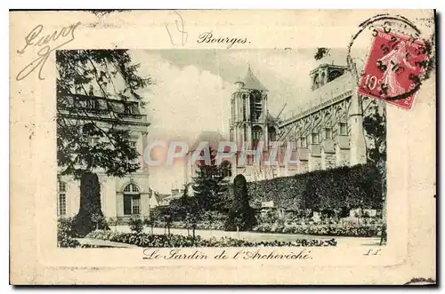 Cartes postales Bourges le Jardin de l'Archeveche