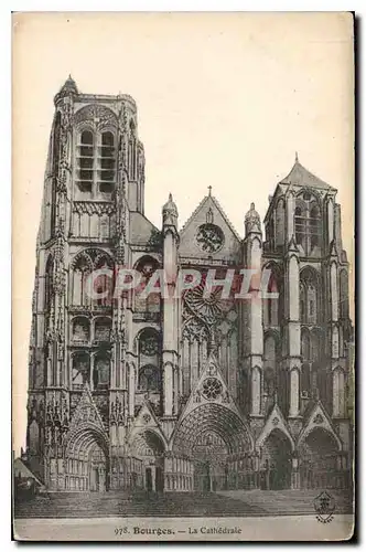 Cartes postales Bourges la Cathedrale