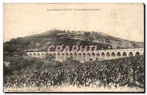 Cartes postales Le Viaduc de St Satur vue generale de Sancerre