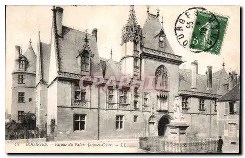 Cartes postales Bourges facade du Palais Jacques Coeur