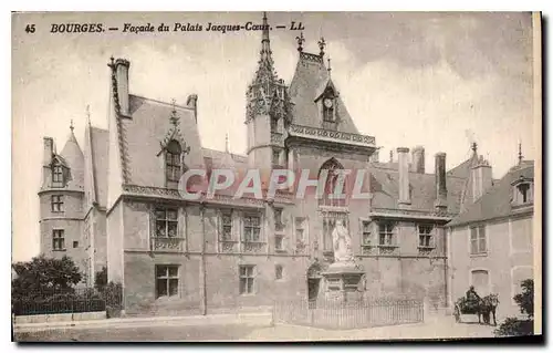 Cartes postales Bourges facade du Palais Jacques Coeur