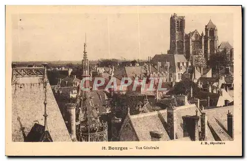 Ansichtskarte AK Bourges vue generale