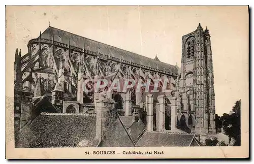 Ansichtskarte AK Bourges Cathedrale cote nord