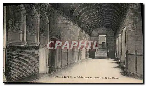 Cartes postales Bourges Palais Jacques Coeur Salle des Gardes