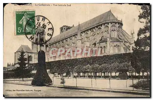 Ansichtskarte AK Bourges la Cathedrale Vue laterale Sud