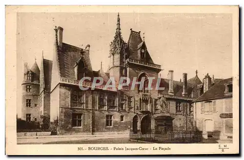 Cartes postales Bourges Palais Jacques Coeur la Facade