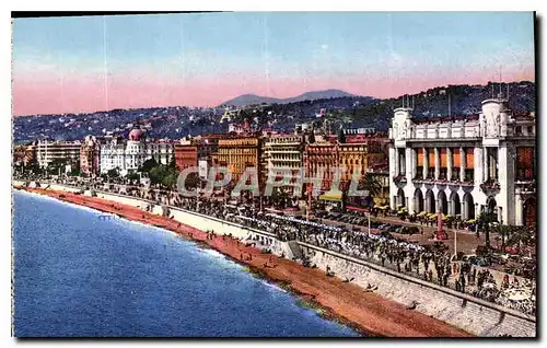 Cartes postales Nice A M Promenade des Anglais Palais de la Mediterranee et les Hotels