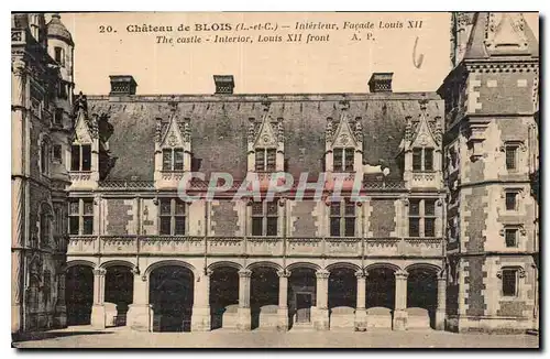 Cartes postales Chateau de Blois I et C Interieur Facade Louis XII