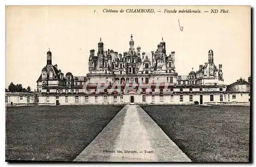 Ansichtskarte AK Chateau de Chambord Facade Meridionale