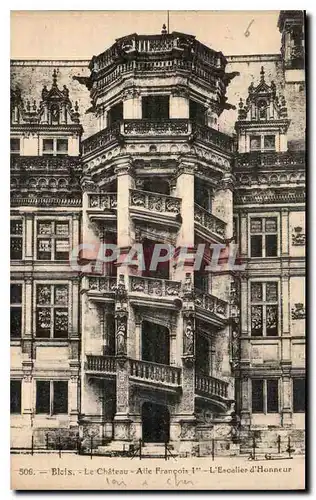 Cartes postales Blois le Chateau Aile Francois Ier l'Escalier d'Honneur