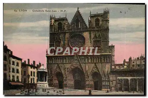 Cartes postales Lyon Cathedrale Saint Jean