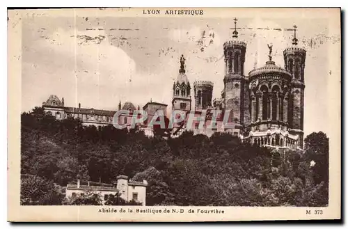 Ansichtskarte AK Lyon Artistique Abside de la BAsilique de N D de Fourvriere