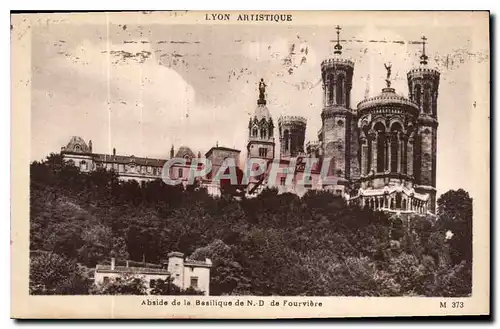 Cartes postales Lyon Artistique Abside de la BAsilique de N D de Fourvriere
