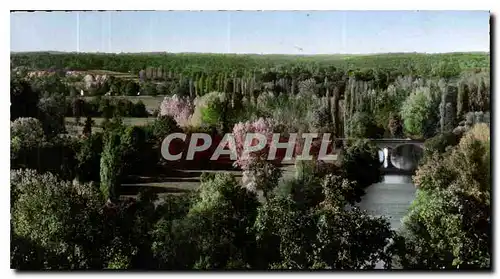 Cartes postales Vallee de la dronne vue de la Terrasse de la roche Chalais