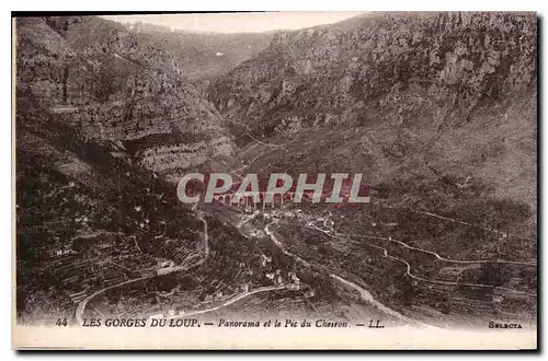 Cartes postales Les Gorges du Loup Panorama et le Pic du Cheiron