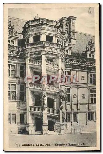 Cartes postales Chateau de Blois Escalier Francois Ier