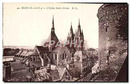 Cartes postales Blois L et Ch l'eglise Saint Nicolas