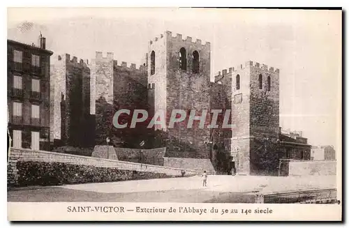 Cartes postales Saint Victor Exterieur de l'Abbaye du 5e au 14e siecle Marseille