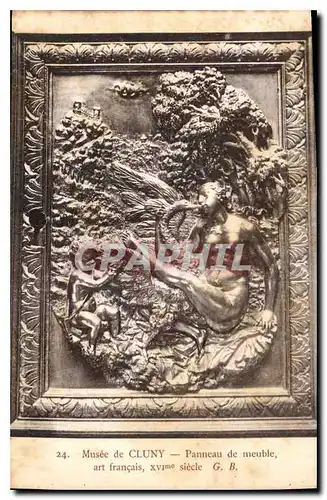 Cartes postales Musee de Cluny Panneau de meuble art Francais XVI siecle
