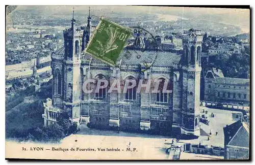 Ansichtskarte AK Lyon Basilique de Fourvriere vue laterale