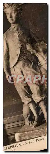 Ansichtskarte AK Carpeaux S A le Prince Imperial et son chien Negro Musee de Valenciennes