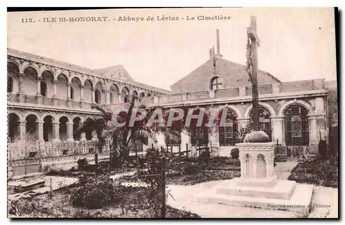 Ansichtskarte AK Ile St Honorat Abbaye de Lerins le Cimetiere