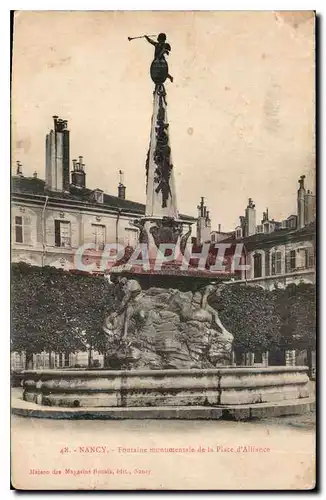 Ansichtskarte AK Nancy Fontaine monumentale de la Place d'Alliance