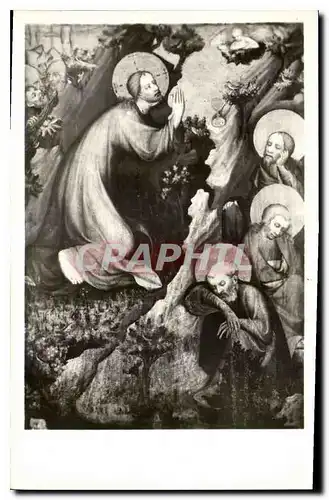 Cartes postales Le Maitre dit du Retable de Trebon Christ au Mont des Oliviers 1380 environ Galerie Nationale de