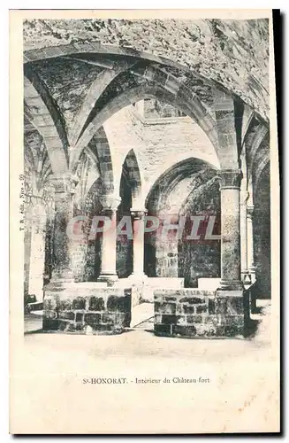 Cartes postales St Honorat interieur du Chateau fort