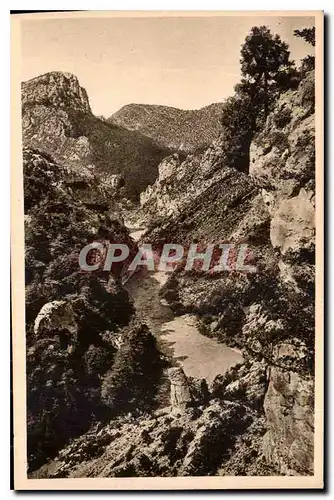 Cartes postales Le Verdon B A les gorges en amont de Rougon