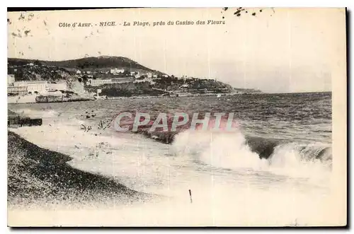 Cartes postales Cote d'Azur la Plage pres du Casino des Fleurs