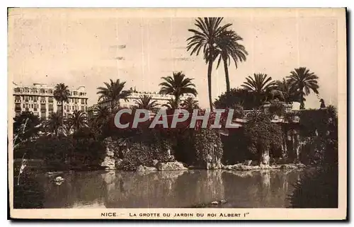 Cartes postales Nice la Grotte du Jardin du roi Albert Ier