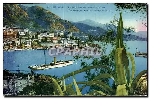 Cartes postales Monaco le Port vue sur Monte Carlo