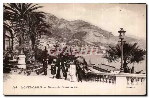 Cartes postales Monte Carlo Terrasse du Casino