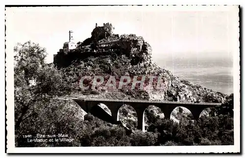 Cartes postales Eze sur Mer le Viaduc et le Village