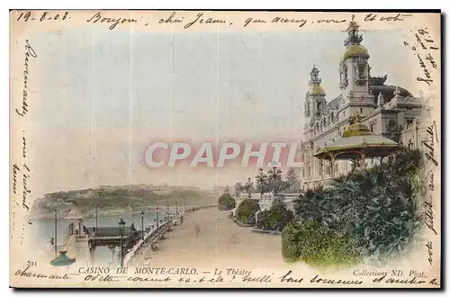 Cartes postales Casino de Monte Carlo le Theatre