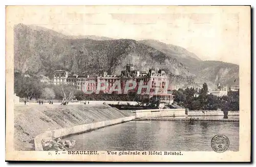 Cartes postales Beaulieu vue generale et Hotel Bristol