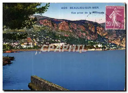 Cartes postales Beaulieu sur Me vue prise de la Route de