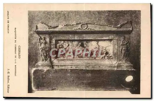 Cartes postales Chinard Maquette du tombeau de J J Rousseau