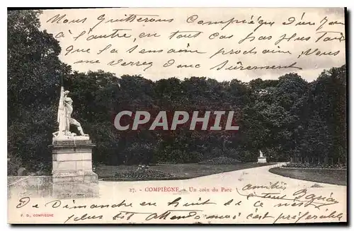 Cartes postales Compiegne un coin du Parc