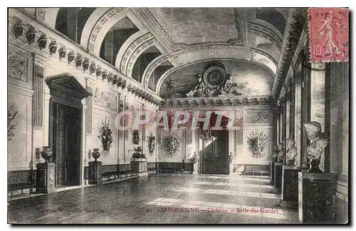 Cartes postales Compiegne Chateau Salle des Gardes